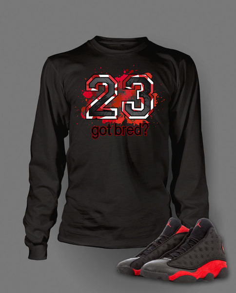 Jordan retro 13 bred shirt discount