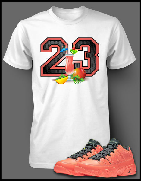 Jordan 9 sale mango shirt
