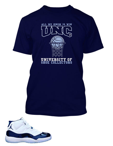 Jordan 11 unc sales shirt