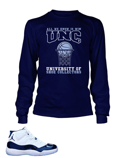Jordan 11 unc shirt deals