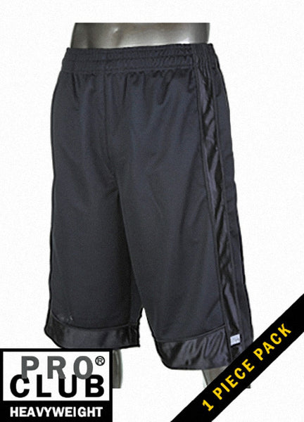 Pro Club Men's Heavyweight Black Mesh Shorts – Vegas Big and Tall