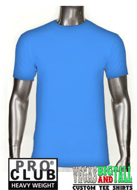 Sky Blue Pro Club Short Sleeve Heavyweight Premium T Shirt