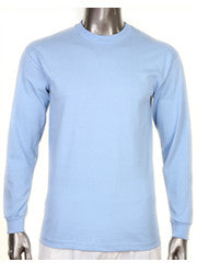 Pro Club HEAVYWEIGHT LONG SLEEVE T Shirt Light Blue