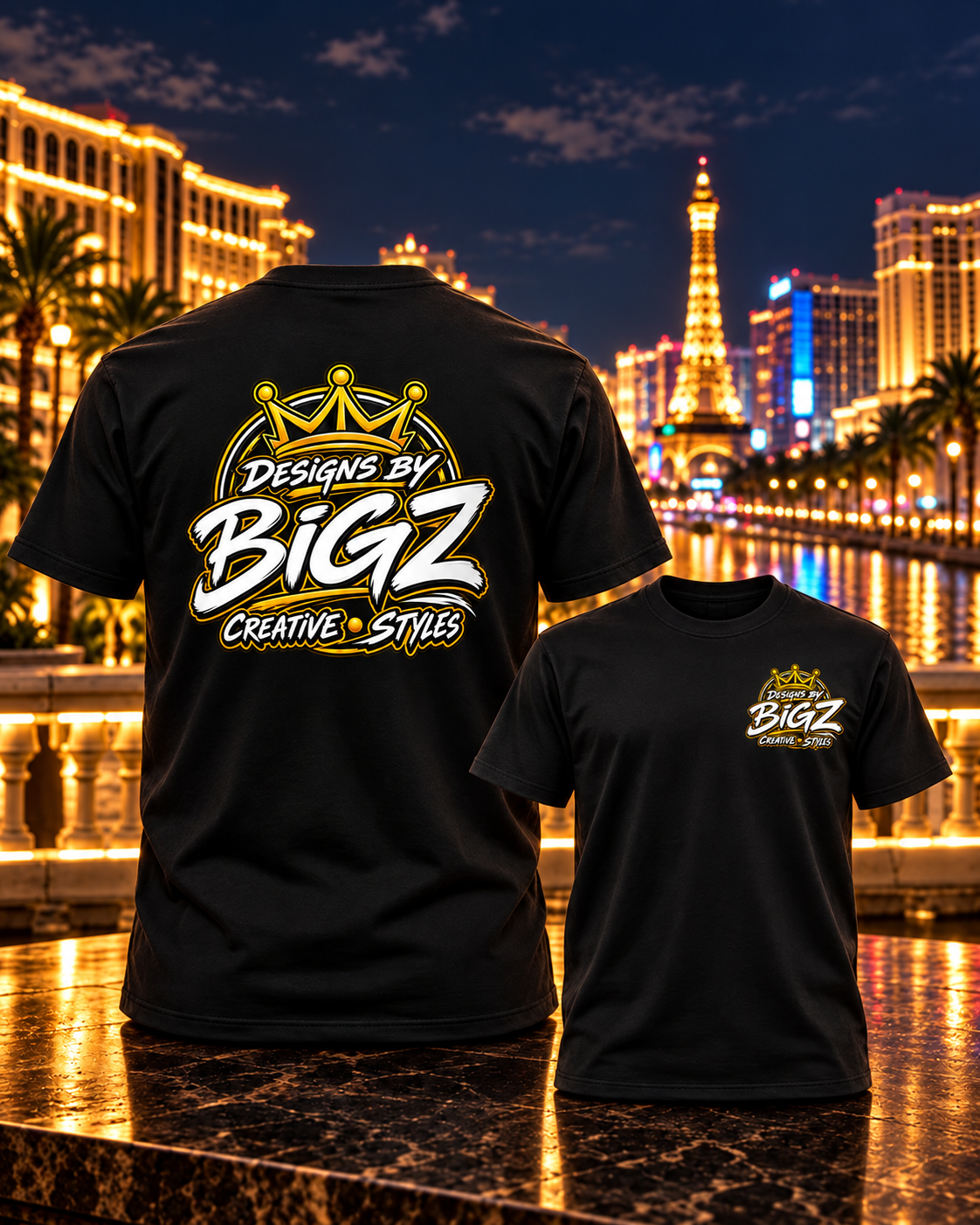 Designs By Bigz Creative Styles Signature Logo Tee Shirt