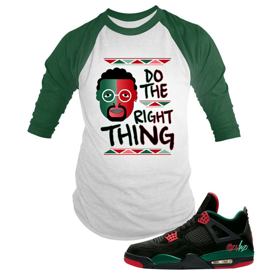 Sneaker Spike Lee Baseball Tee to Match J4 Do the Right Thing Shoe Graphic T