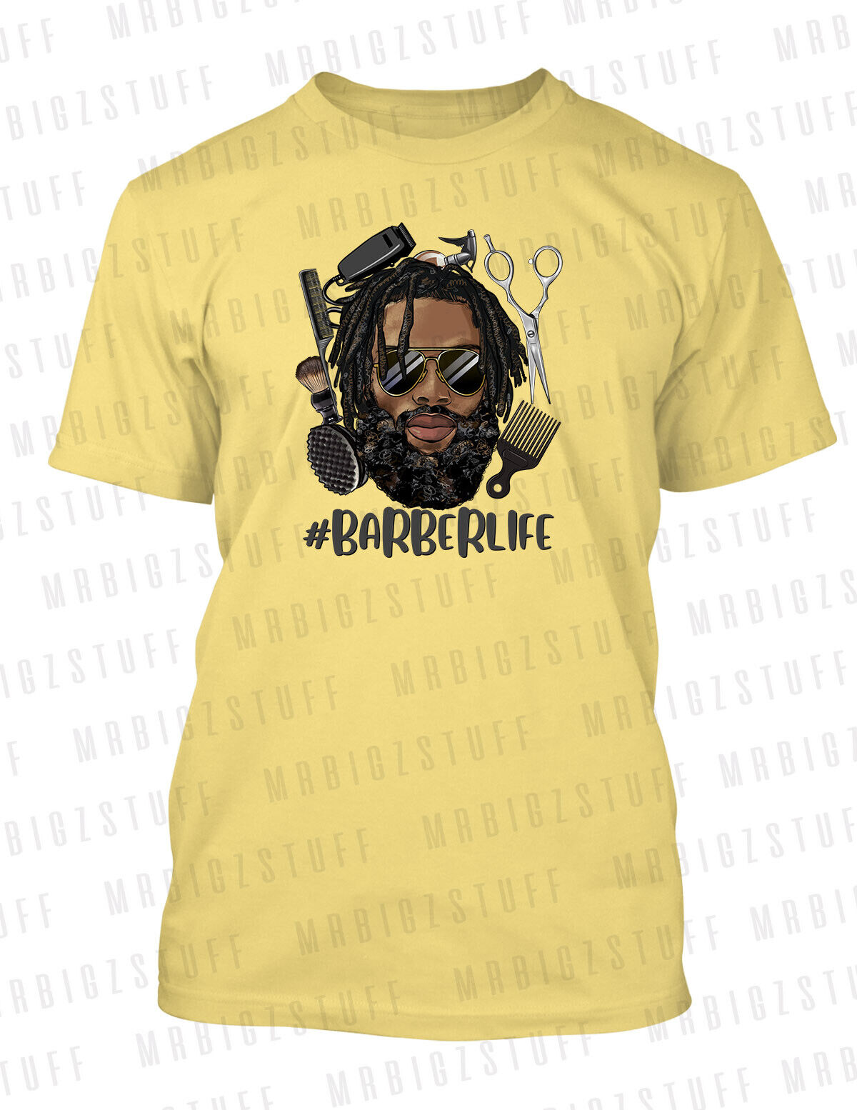 Back to Scholl T Barber Life Art Tee Shirt Graphic Pro Club / Shaka Sneaker