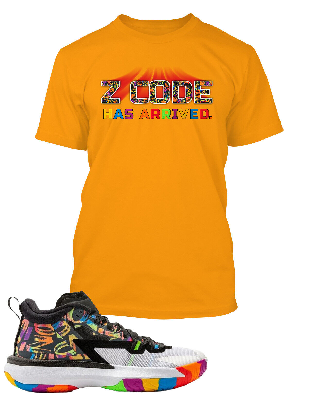 Sneaker Tee Shirt to Match with Zion Williamson’s J Z Code Mens Big Tall Sm T