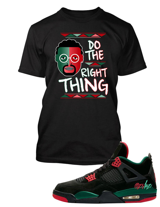 Graphic Sneaker Tee shirt Match J4 Do the Right Thing Big Tall Pro Club Shaka