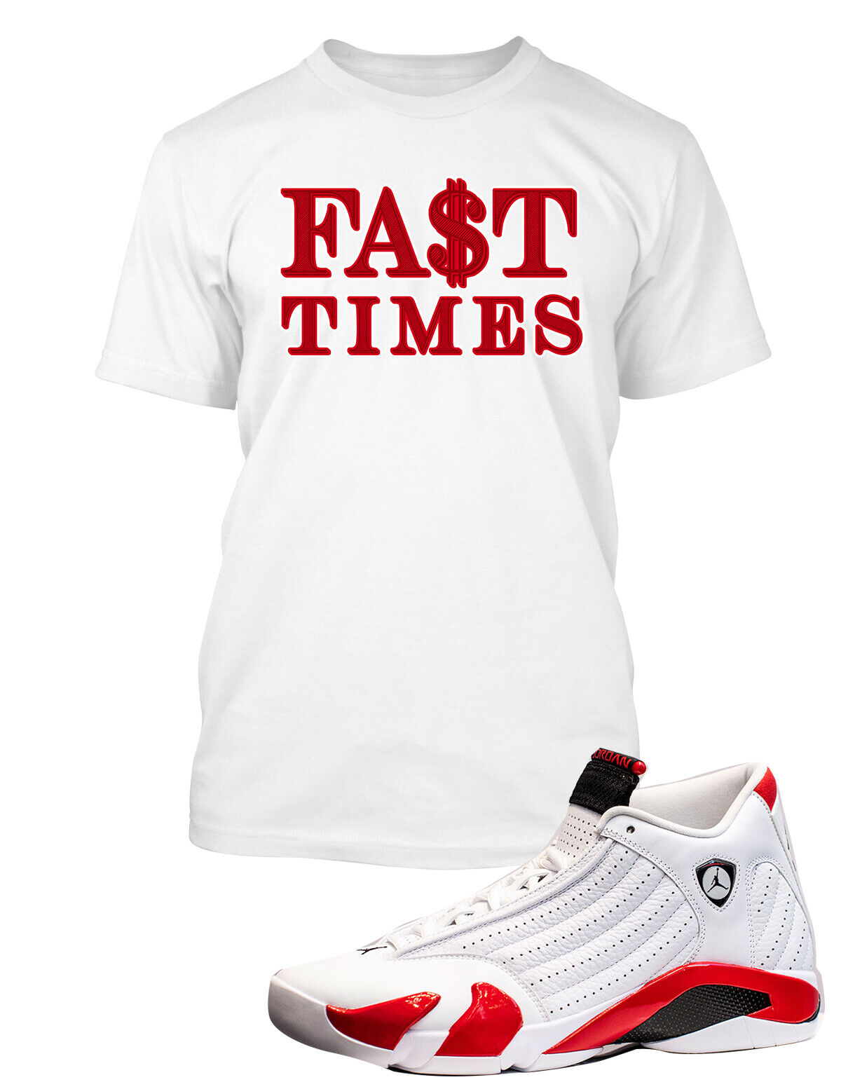 Fast Times Graphic Sneaker Sport Tee shirt to Match J14 Eye Candy Big Tall Sm