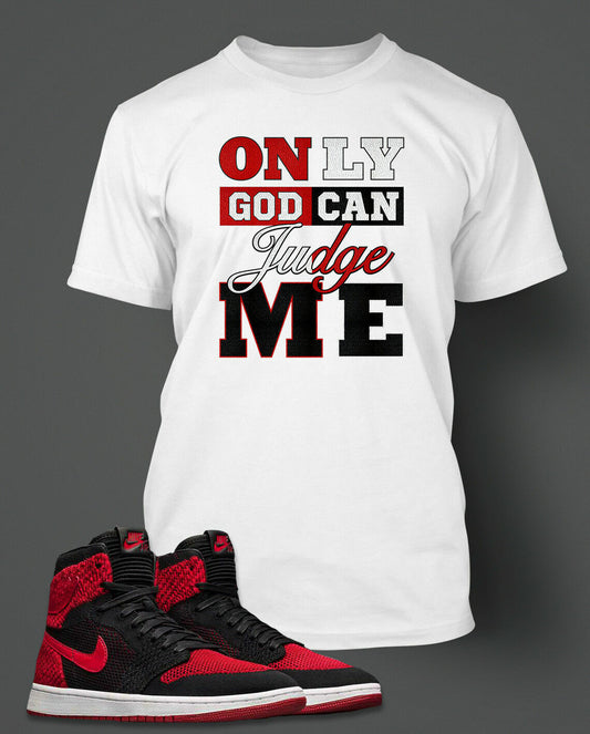 Fathers Day Only God Can Judge Me Tee Graphic Statement for Dad Big & Tall Small