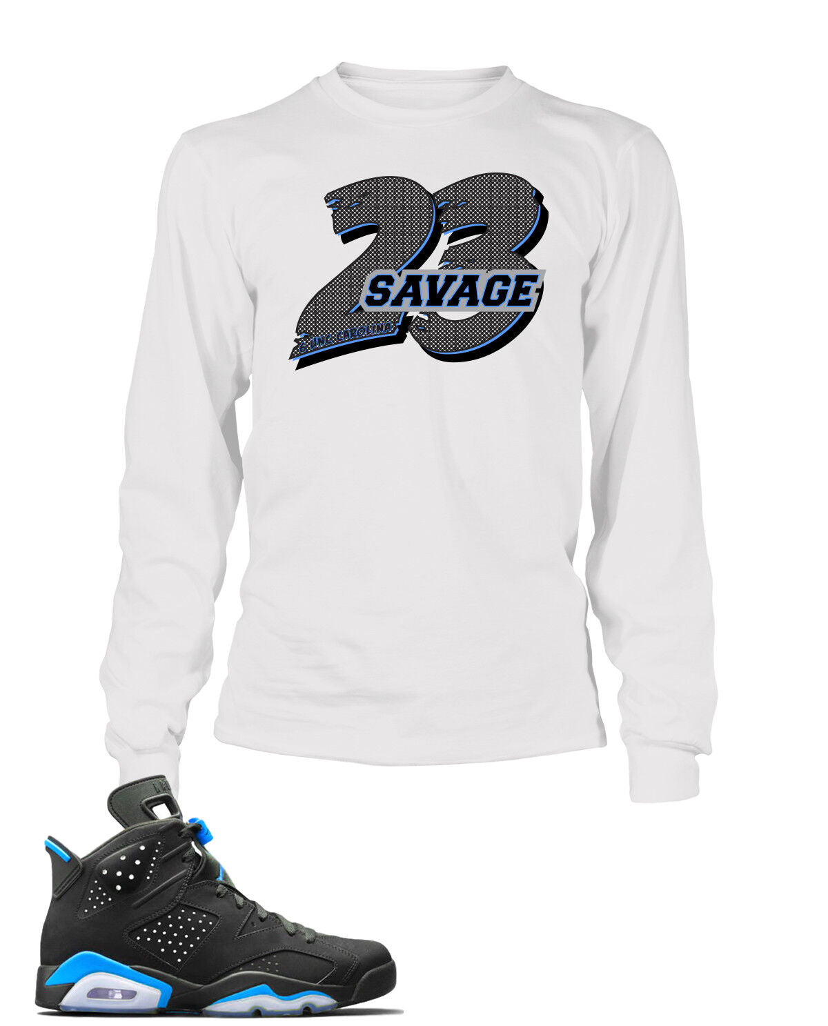 23 SAVAGE Tee Shirt To Match J6  Shoe Men's Tee Graphic Sport Sneaker Big Tall S