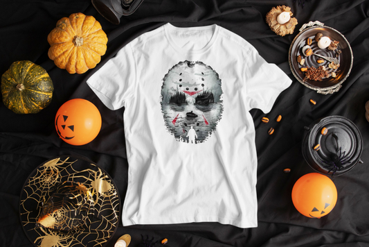 Jason V Graphic Sneaker Tee  Mask Halloween T-Shirt Big & Tall Street Wear