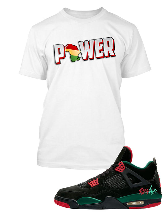 Power Graphic Sneaker Tee Shirt Match J4 Shoe Do the Right Thing Big Tall Small