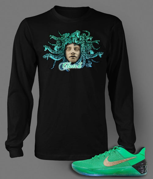Mamba T Shirt to Match Kobe AD PE in Green color Pro Club Graphic Black Tee LS