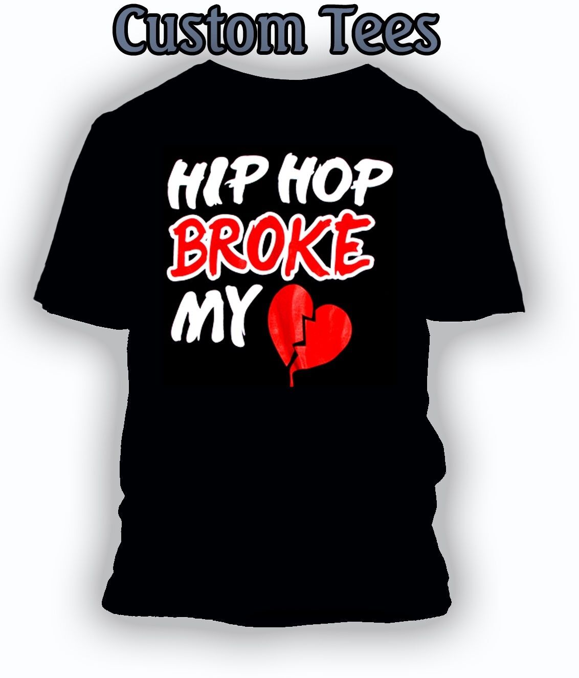 Broke My Heart Graphic Sneaker Sport Hip Tee Shirt To Match Js Big Tall Sm T