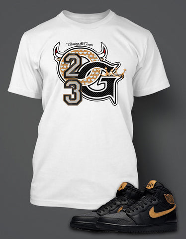 OG 23 Graphic Sneaker Tee Shirt J1 RETRO HIGH BHM Pro Club Shaka Big Tall Small