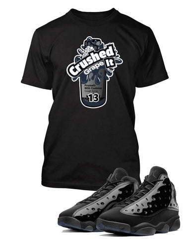 Crushed It Graphic Sneaker Sport Tee Shirt Match J13 Cap And Gown Pro Club Shaka