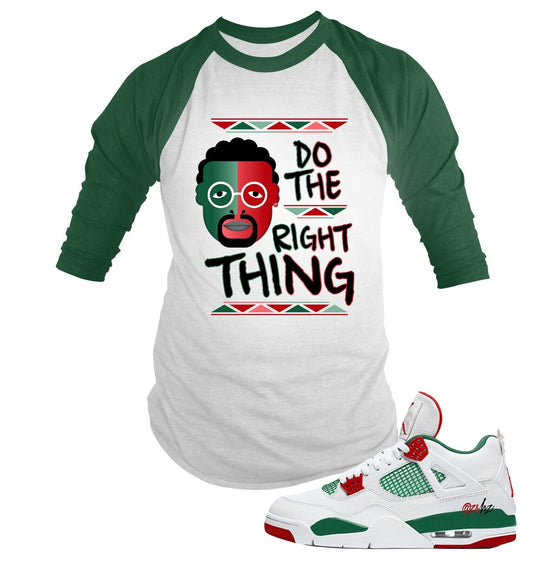 Sneaker Spike Lee Baseball Tee to Match J4 Do the Right Thing Shoe Graphic T