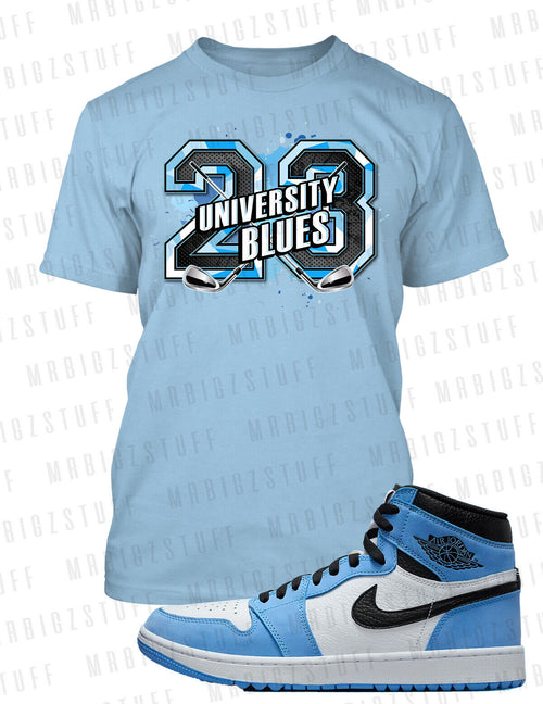 23 Big and Tall Tee Shirt J1 Golf University Blues Graphic Hip Pro Club Shaka T