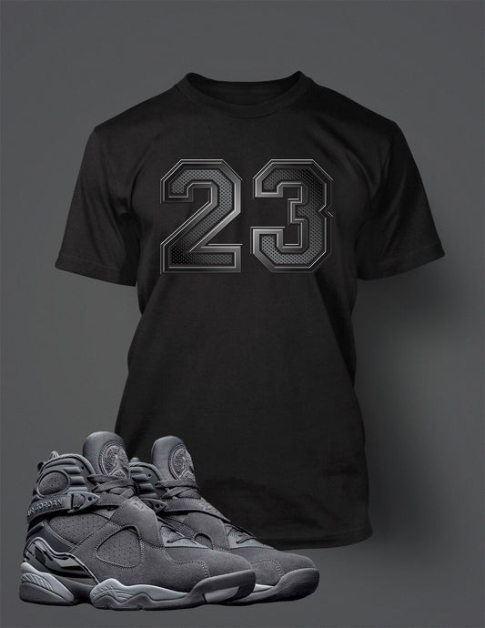 Sneaker 23 Tee Shirt to Match  Air J8 Cool Gray Shoe Mens Graphic Big Tall Small