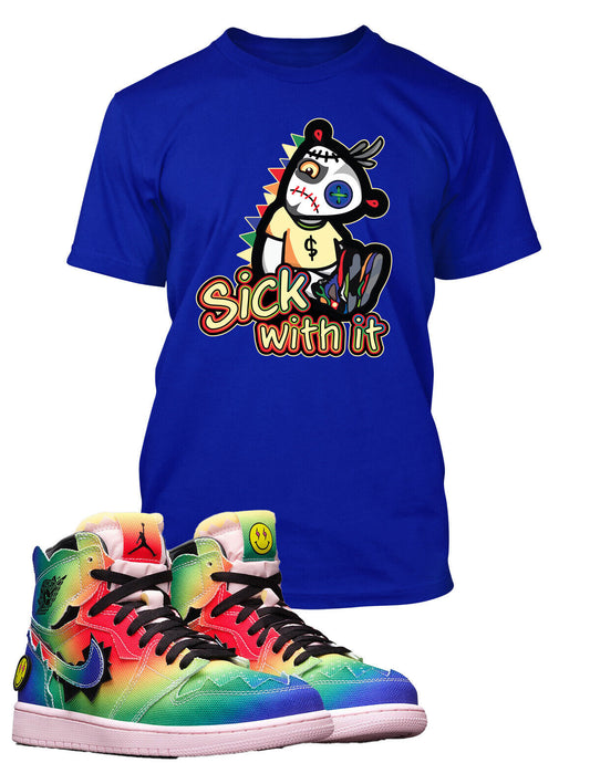 Retro Air J1 Sneaker Tee Shirt Sick with It Doll Tshirt Graphic T Shirt Design
