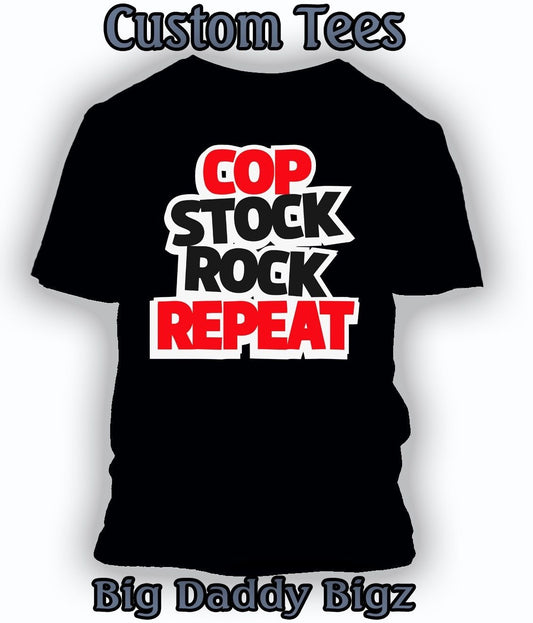 Cop Stock Repeat Graphic Sneaker Tee Shirt  Match Retro J Bred Shoes Big Tall Sm