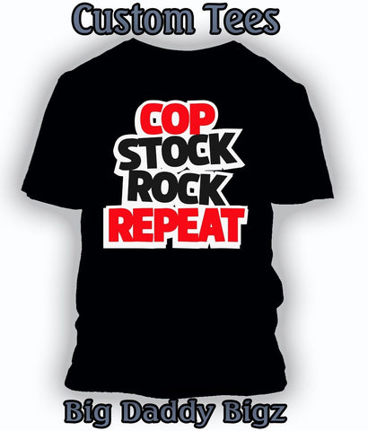 Cop Stock Repeat Graphic Sneaker Tee Shirt  Match Retro J Bred Shoes Big Tall Sm