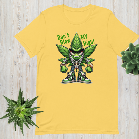 420 Smoking Graphic Sneaker Tee Shirt Dont Blow My High Big Tall Pro Club Shaka