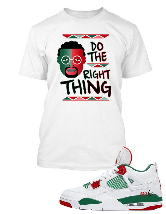 Sneaker Spike Lee Tee shirt to Match J4 Shoe Do the Right Thing Men Big & Tall