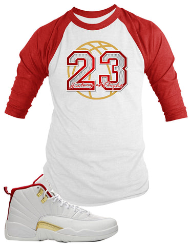 Baseball Tee Shirt Match J12 FIBA Custom 23 History of Flight Big Tall Sm T