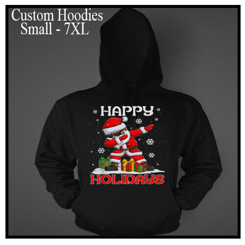 Christmas Dapping Happy Holidays Lights Santa Hoodie Big Tall Small Fun Dance