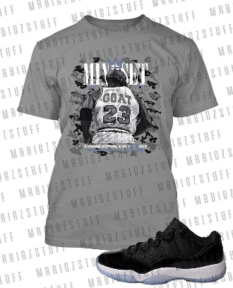 Mindset Goat Big Tall Graphic ProClub Shaka Tee Shirt to Match J11 Low Space Jam