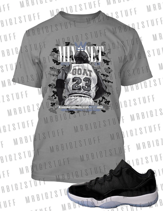 Mindset Goat Big Tall Graphic ProClub Shaka Tee Shirt to Match J11 Low Space Jam