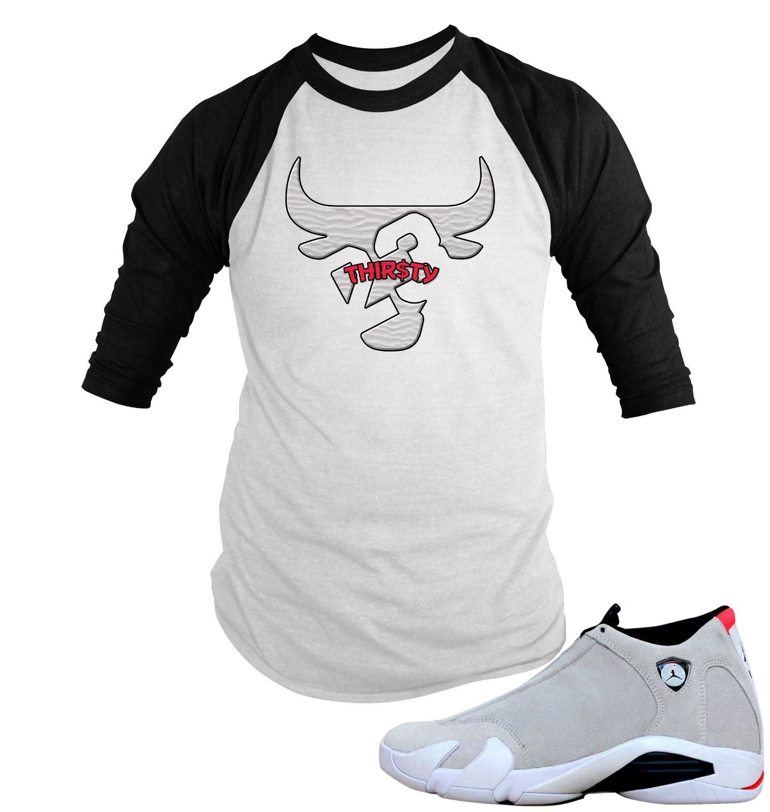 Bull Tee Shirt to Match J14 Desert Sand Men Graphic Sneaker Sport Baseball T