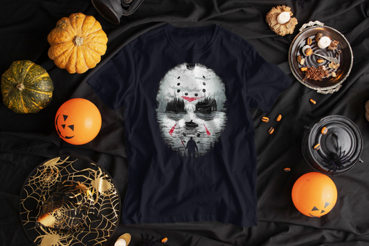 Jason V Graphic Sneaker Tee  Mask Halloween T-Shirt Big & Tall