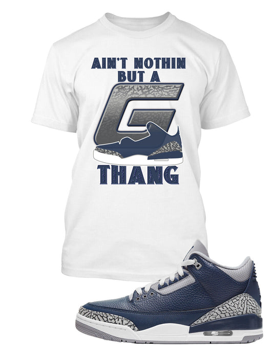 G Thang Graphic Sneaker Tee Shirt Match J3 Midnight Navy Cement Grey Big Tall Sm