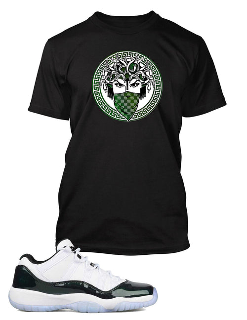 Mask Lady Tee Shirt to Match J11 LOW EMERALD Shoe Graphic Big Tall Small Sport T