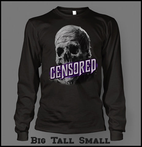 Skull Mummy Censored Sport Tee Shirt To Match J12 Sneaker Big Tall Sm Graphic T