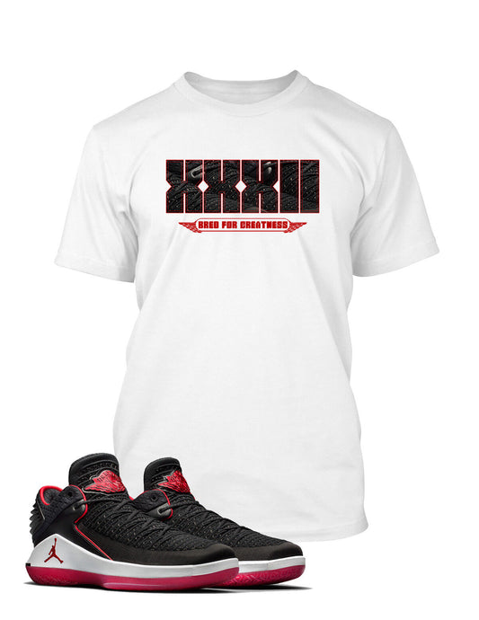 Graphic Sneaker Tee Shirt To match J32 Low Bred for Greatness Big Tall Sm