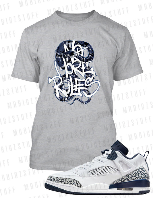 No More Rules Sport Big & Tall Tee Shirt to Match Obsidian Spizike Sneaker Snake
