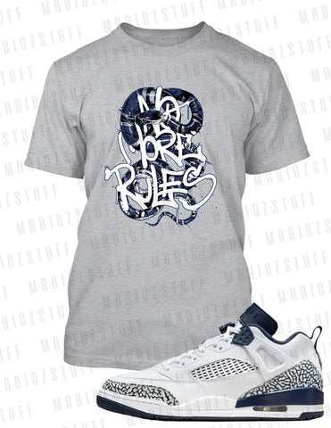 No More Rules Sport Big & Tall Tee Shirt to Match Obsidian Spizike Sneaker Snake