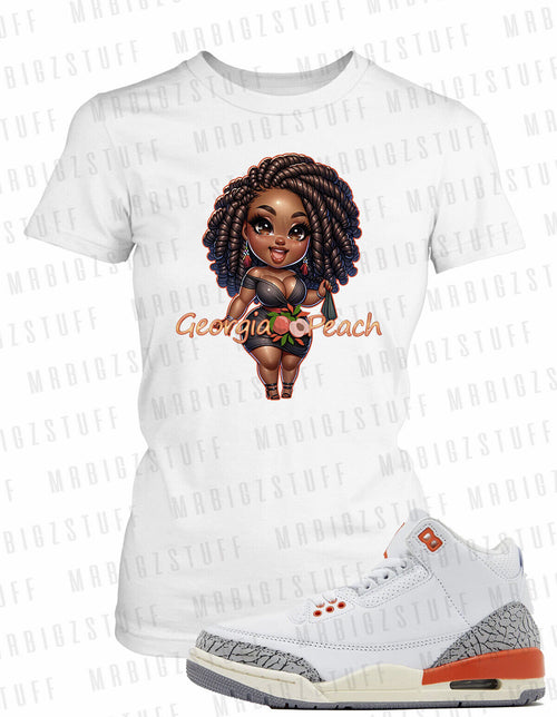 Bella + Canvas Ladies Graphic Sneaker Tee Shirt Match J3 Georgia Peach Big Girls