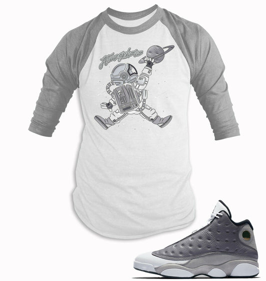 Graphic Sneaker Baseball Tee Shirt to Match J13 Atmosphere Grey Mens Big Tall Sm