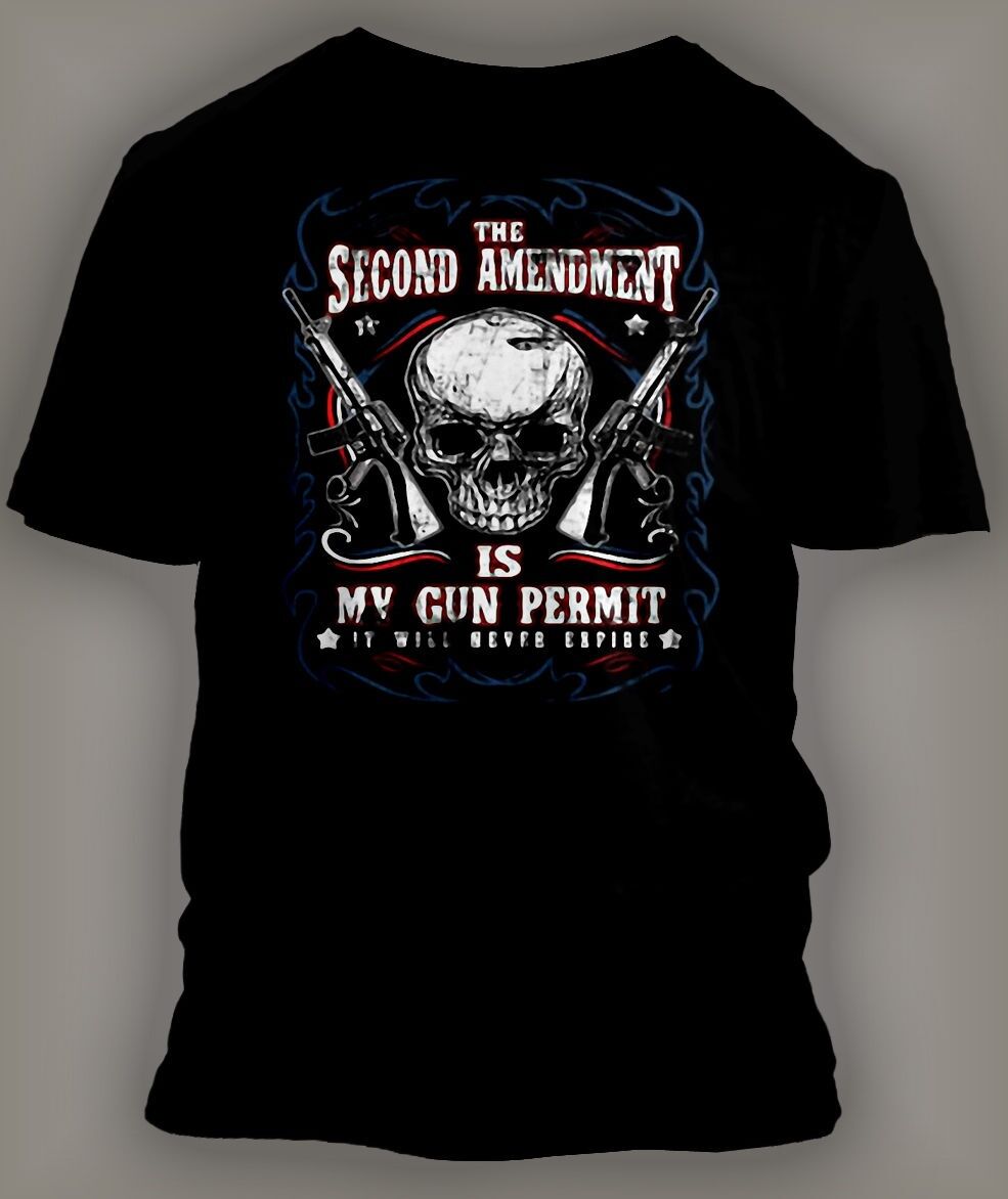 2nd Amendment Mens Tee Shirt NEVER EXPIRE Tee Shirt Big and Tall Sneaker Tee