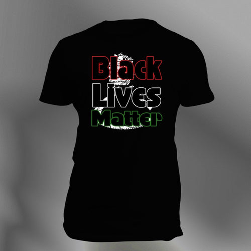 Big and Tall Men's BLM Tee Shirt Black Lives Matter Black T Shirt Black Pride