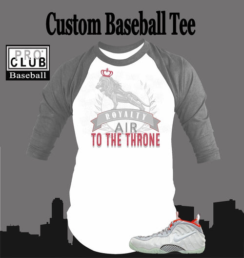 Baseball T Shirt To match Yeezy Foams Pure Platinum Foams. Air to the Throne Tee