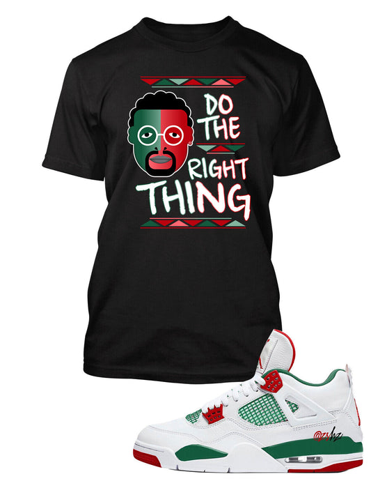 Graphic Sneaker Tee shirt Match J4 Do the Right Thing Big Tall Pro Club Shaka