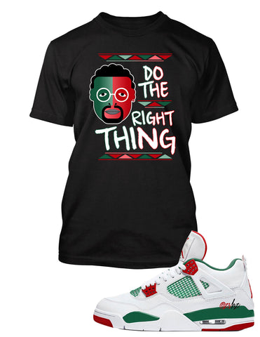 Graphic Sneaker Tee shirt Match J4 Do the Right Thing Big Tall Pro Club Shaka