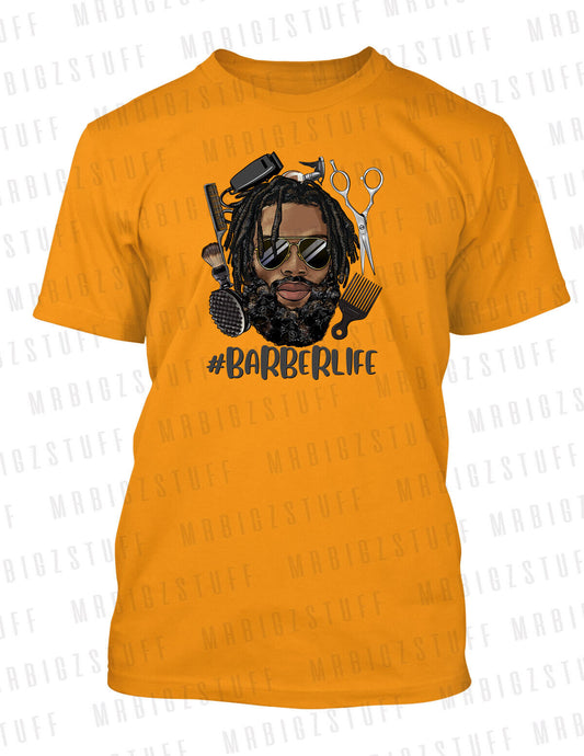 Barber Life Art Tee Shirt Graphic Hip Hop Pro Club / Shaka Sneaker Hair Tee