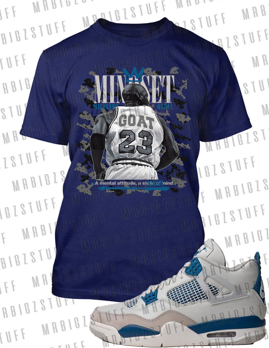 Mindset Goat Big Tall Sm Graphic Pro Club Shaka Tee to Match J4 Military Blue